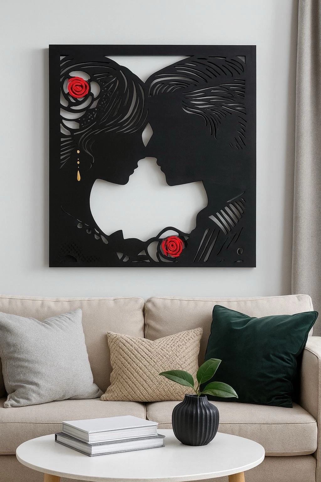 Quadro in legno verniciato – Simbolo dell’amore eterno