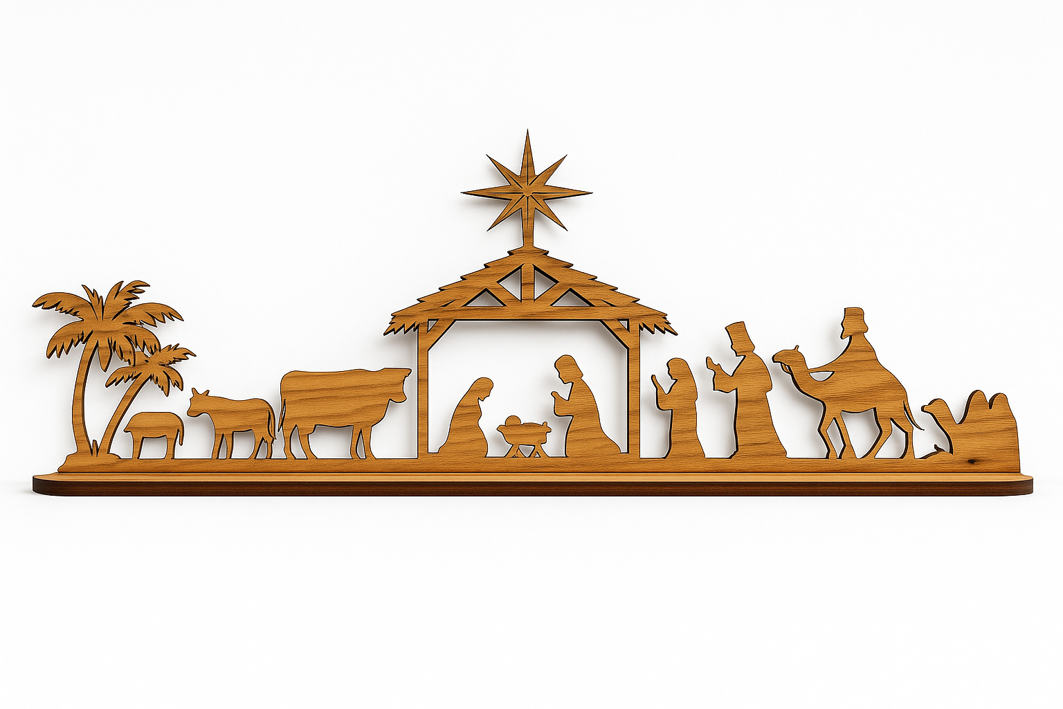 Natività in Legno D’Ulivo 70 cm
