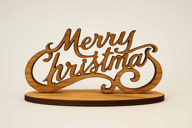 Merry Christmas Scritta D’appoggio