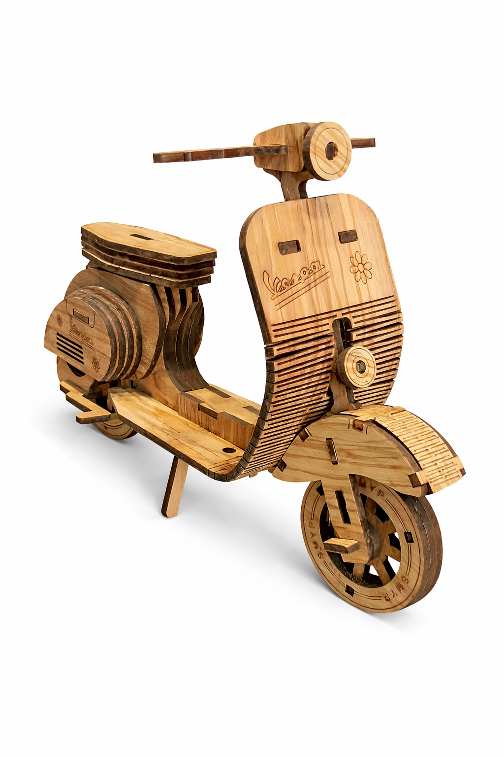 Vespa in legno d’Ulivo Venato – modello artigianale