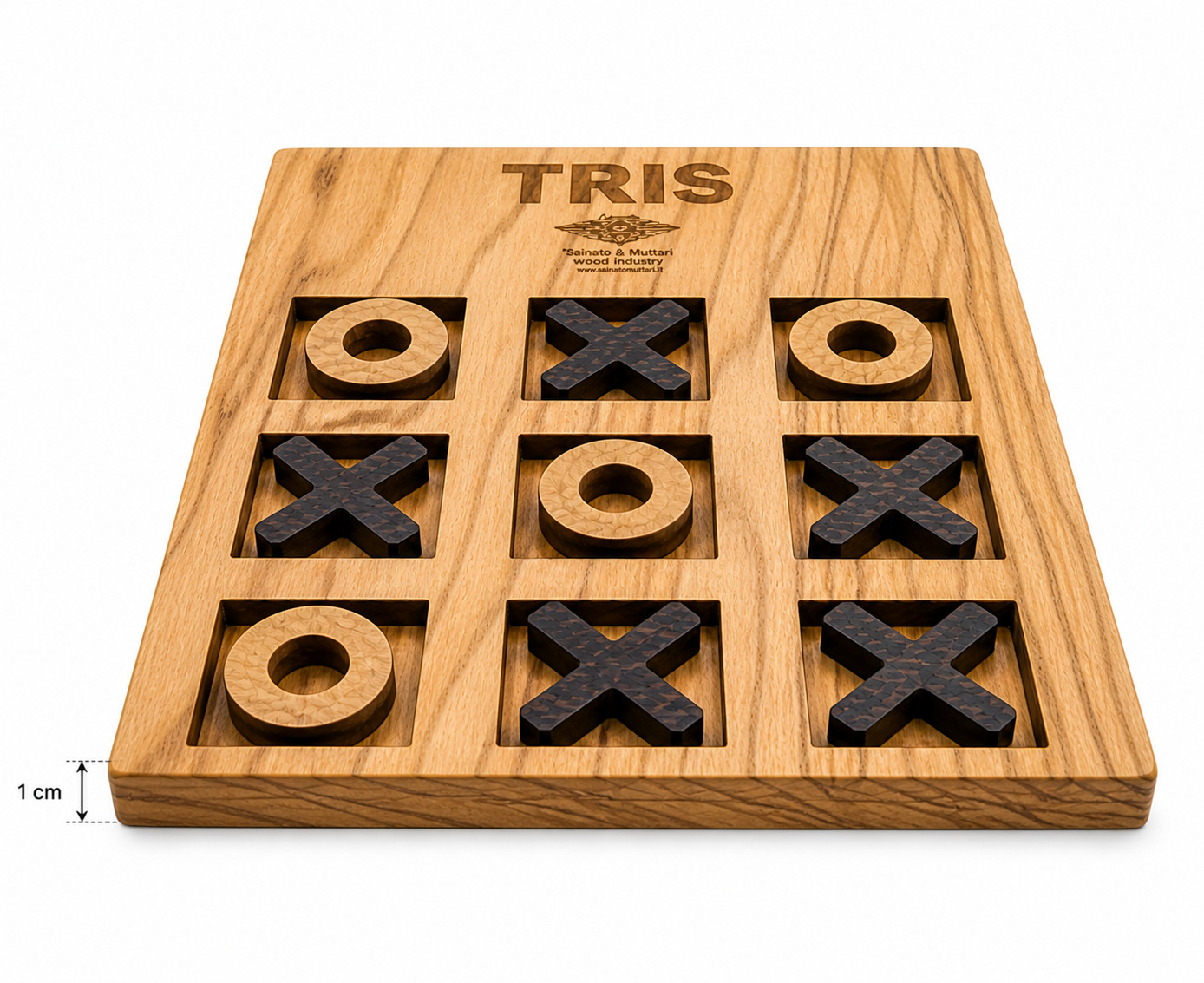Tris in legno di ulivo venato - immagine 4