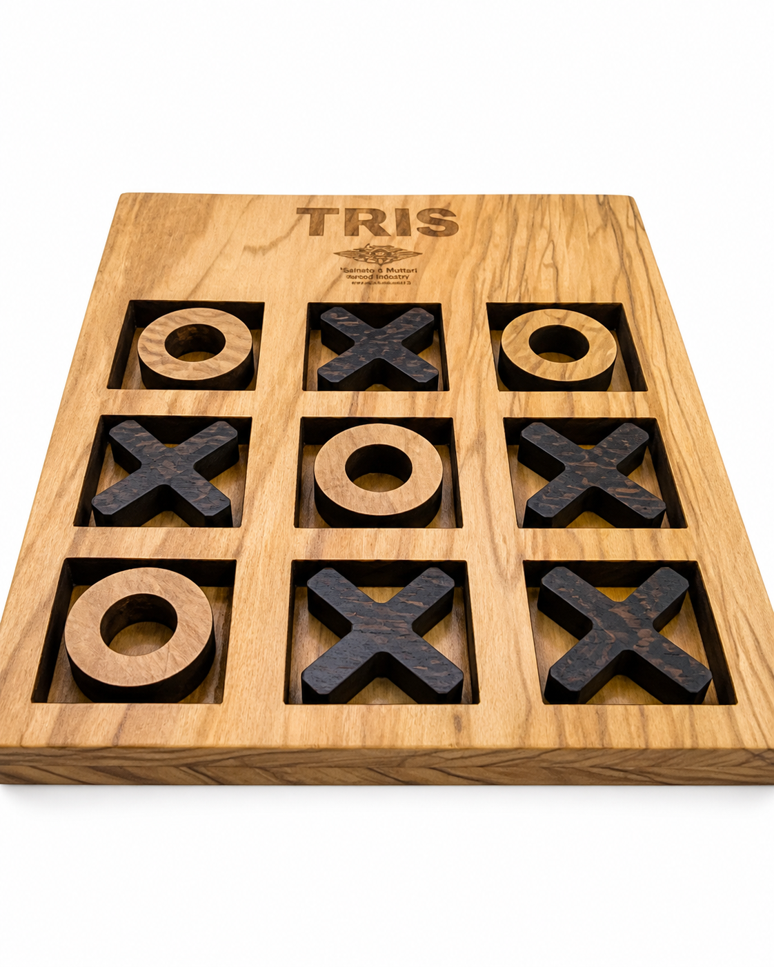Tris in legno di ulivo venato - immagine 3